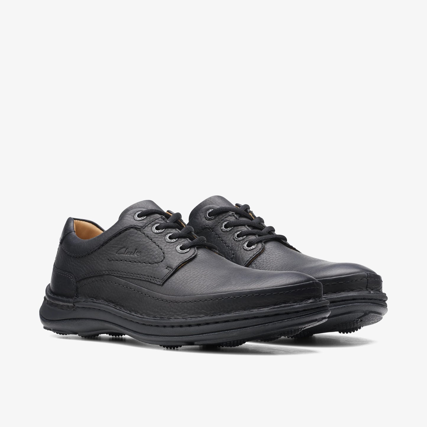 Zapatos Casual De La Marca Clarks Para Hombre Modelo Nature Three Black Leather En Color Negro