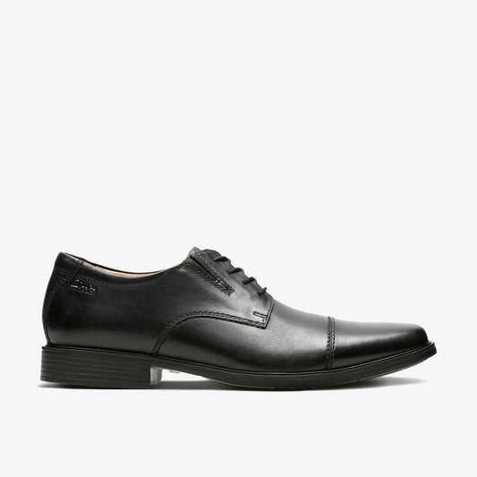 Zapatos De Vestir De La Marca Clarks  Para Hombre Modelo Tilden Cap Black Leather En Color Negro
