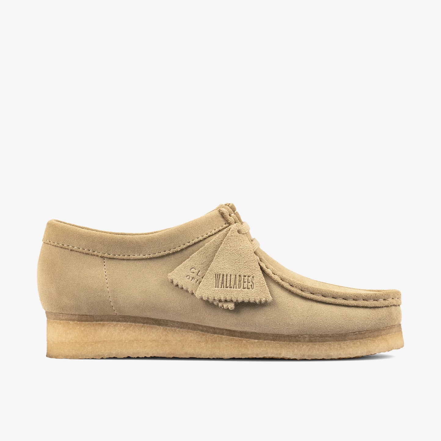 Sandalias De La Marca Clarks Para Mujer Modelo Wallabee. Maple Suede En Color Beige