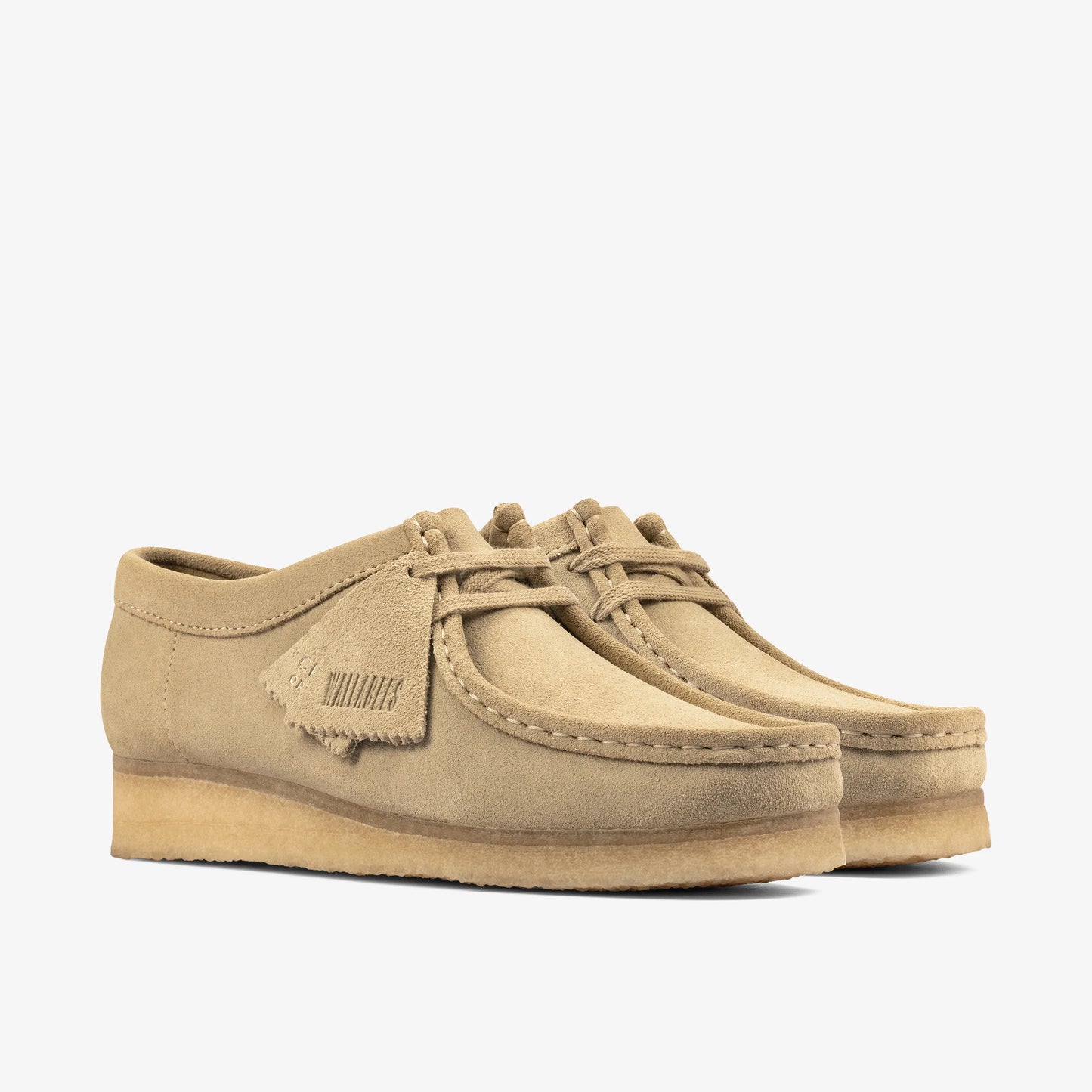 Sandalias De La Marca Clarks Para Mujer Modelo Wallabee. Maple Suede En Color Beige