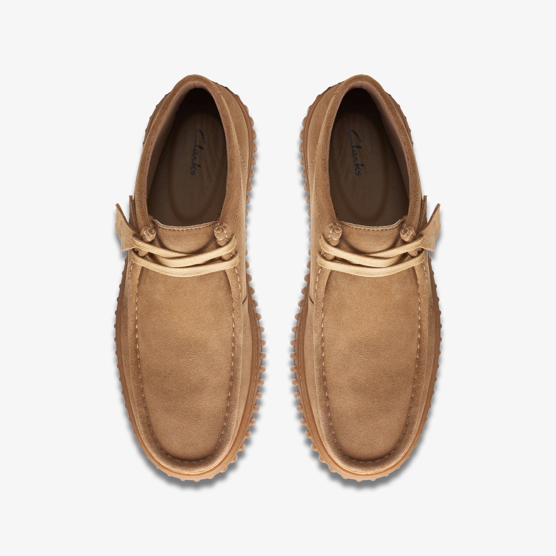 Botines De La Marca Clarks  Para Hombre Modelo Torhill Hi Dark Sand Suede