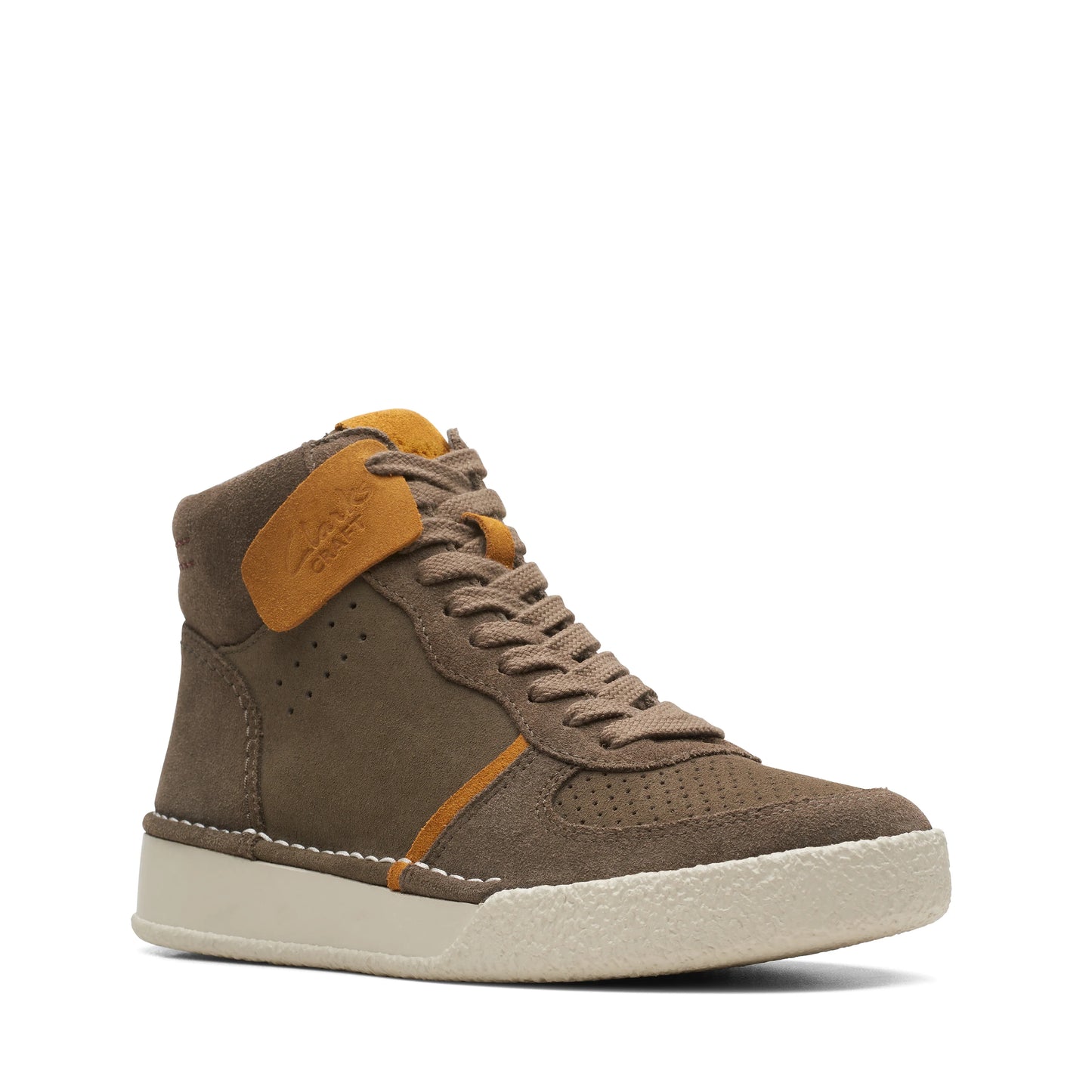 Botas De La Marca Clarks Para Mujer Modelo Craftcup Mid Olive Combination En Color Verde