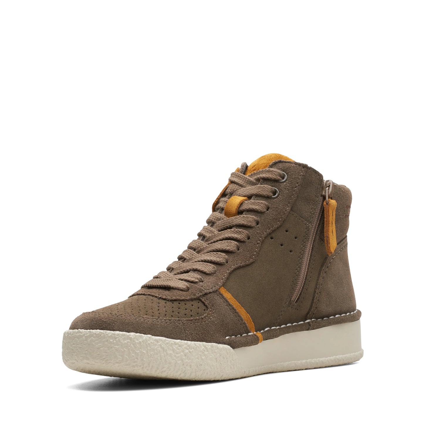 Botas De La Marca Clarks Para Mujer Modelo Craftcup Mid Olive Combination En Color Verde