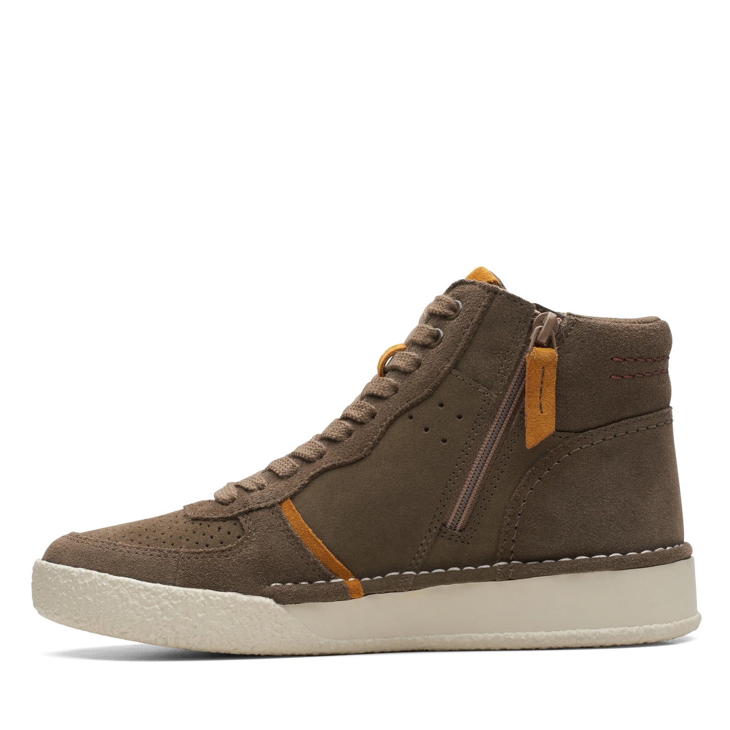 Botas De La Marca Clarks Para Mujer Modelo Craftcup Mid Olive Combination En Color Verde