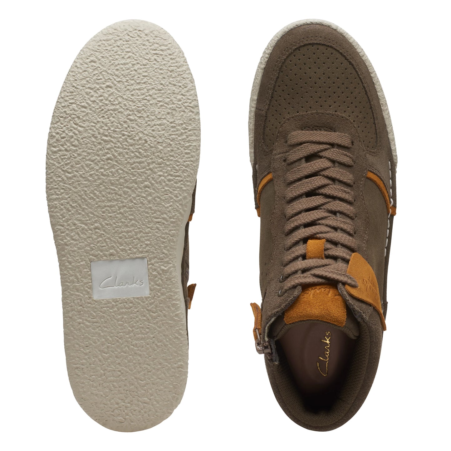 Botas De La Marca Clarks Para Mujer Modelo Craftcup Mid Olive Combination En Color Verde