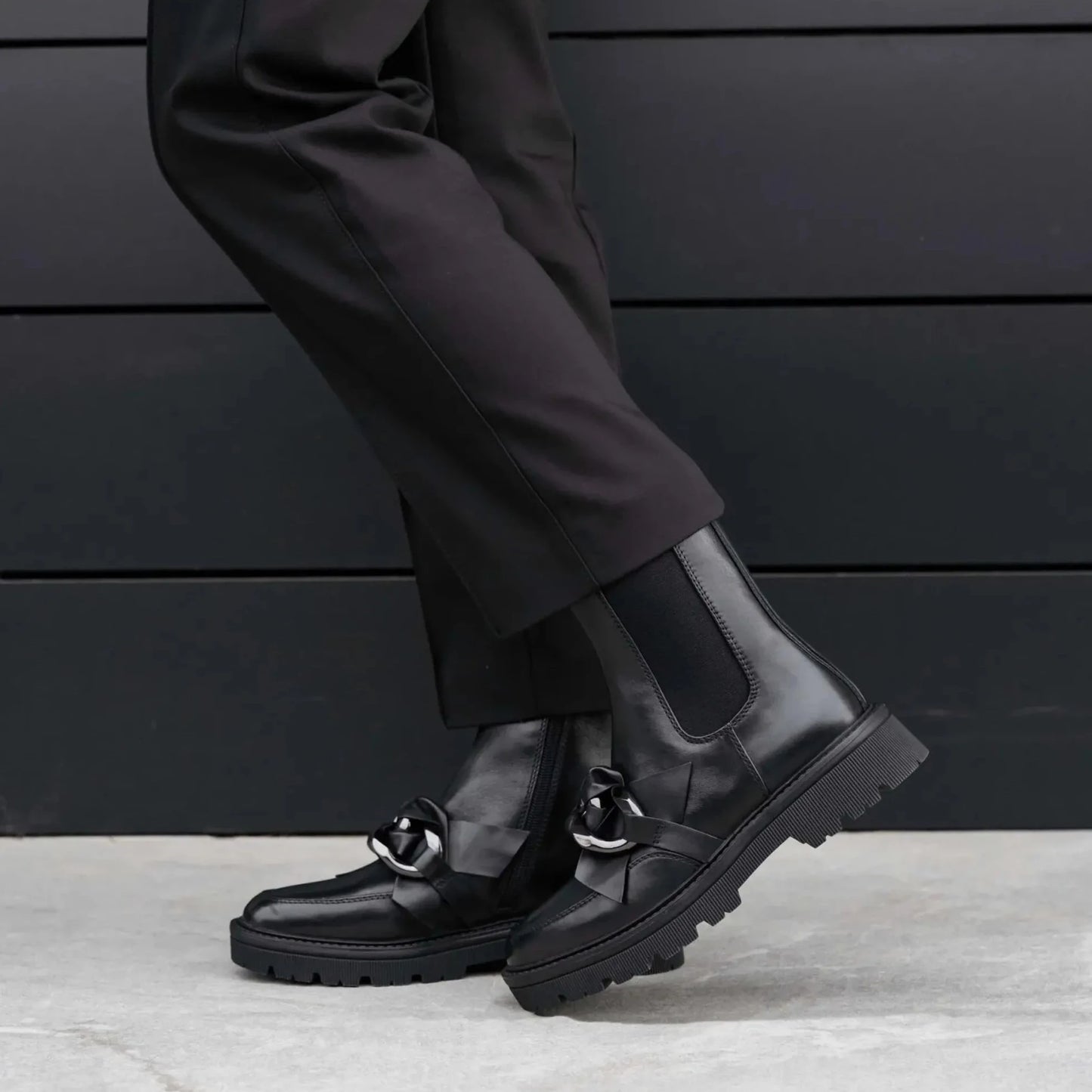 REGARDE LE CIEL | STIEFELETTEN FÜR DAMEN | DALIA 02 DELICE SCHWARZ | SCHWARZ