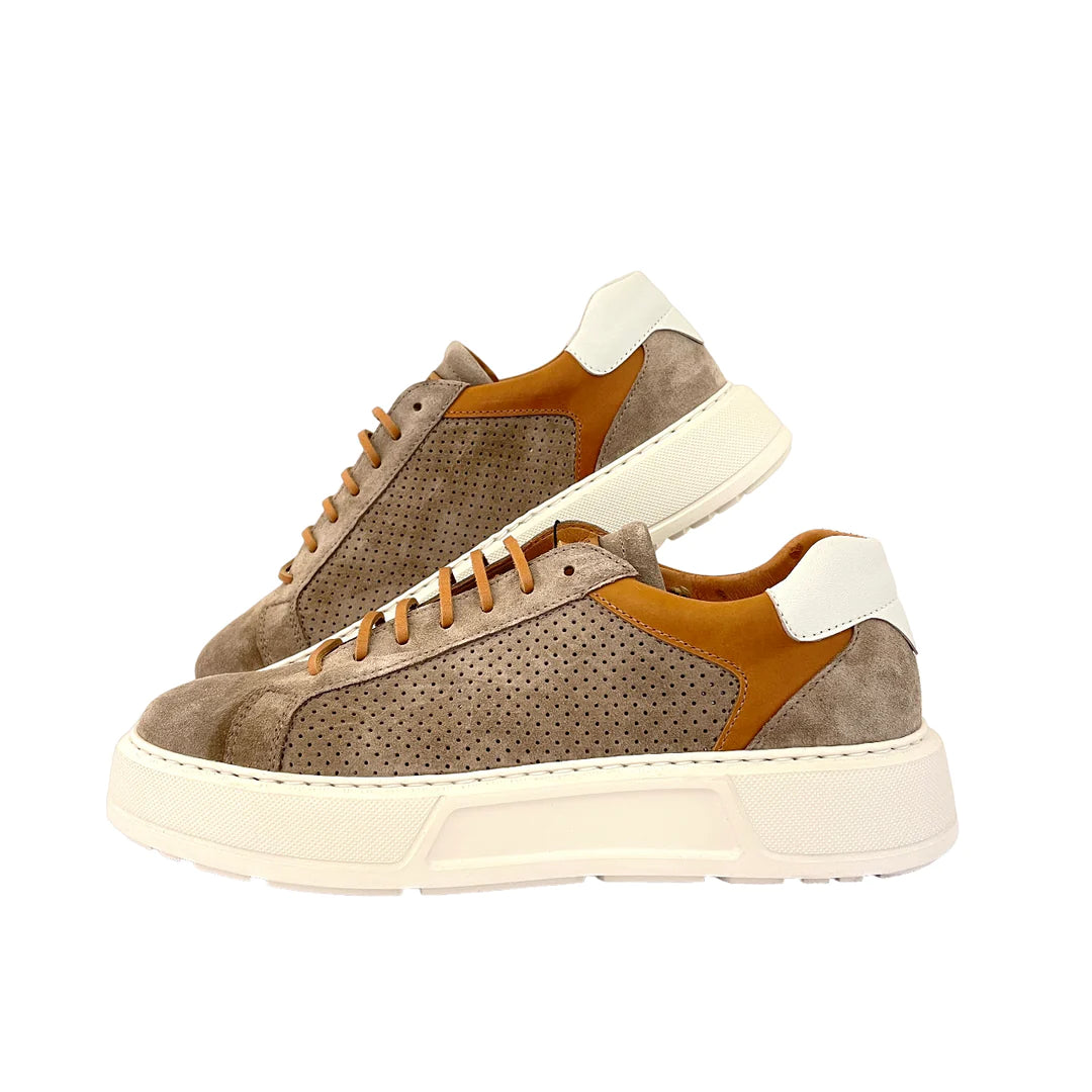 LUIS GONZALO 1966 | BASKETS HOMME | CHAUSSURES DE SPORT HOMME AVEC CASQUE À CONFIRMER | MARRON