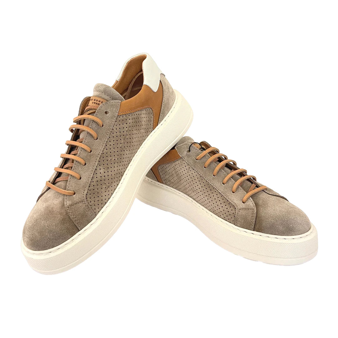LUIS GONZALO 1966 | BASKETS HOMME | CHAUSSURES DE SPORT HOMME AVEC CASQUE À CONFIRMER | MARRON