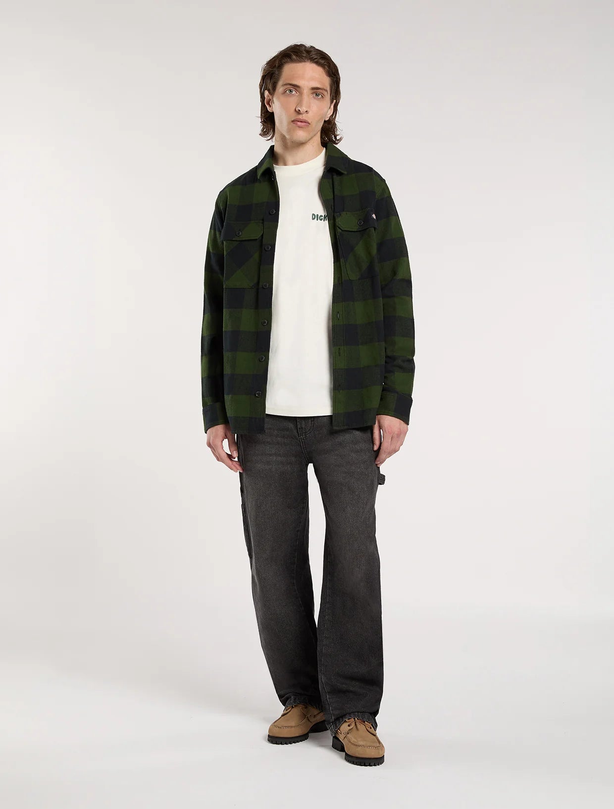 DICKIES | CAMISAS | HOMBRE | SACRAMENTO SHIRT PINE NEEDLE GREY | VERDE