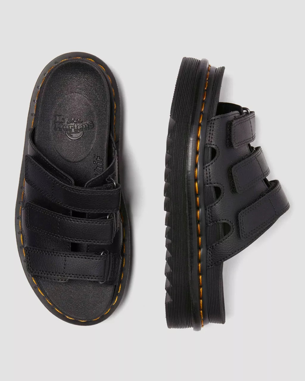 DR. MARTENS | SANDALEN | DAMEN | RAINE SLIDE SANDALE SCHWARZ