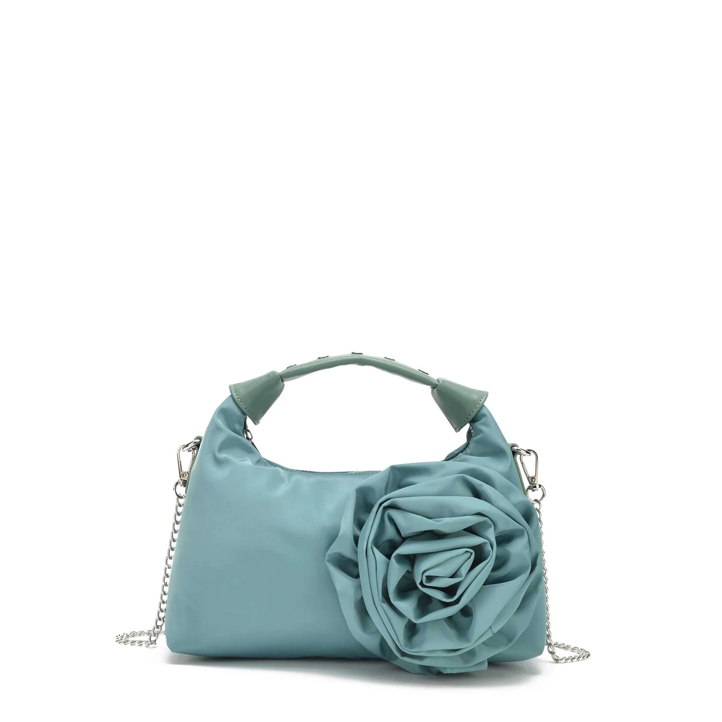 NUNOO | DAMESTAS | DANDY ROSE GERECYCLED NYLON POEDERBLAUW | BLAUW