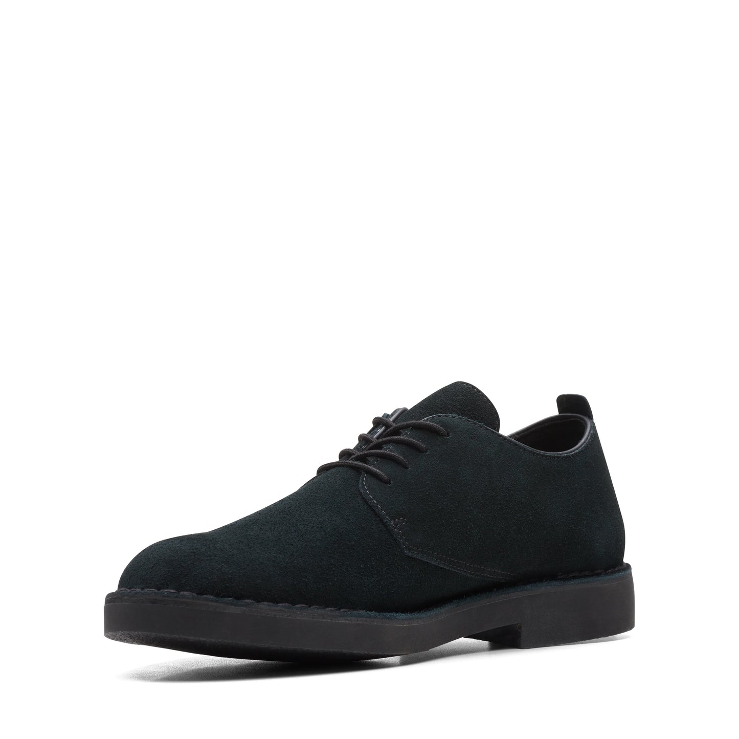 Zapatos Derby De La Marca Clarks Para Hombre Modelo Desert Lon Evo Black Suede En Color Negro
