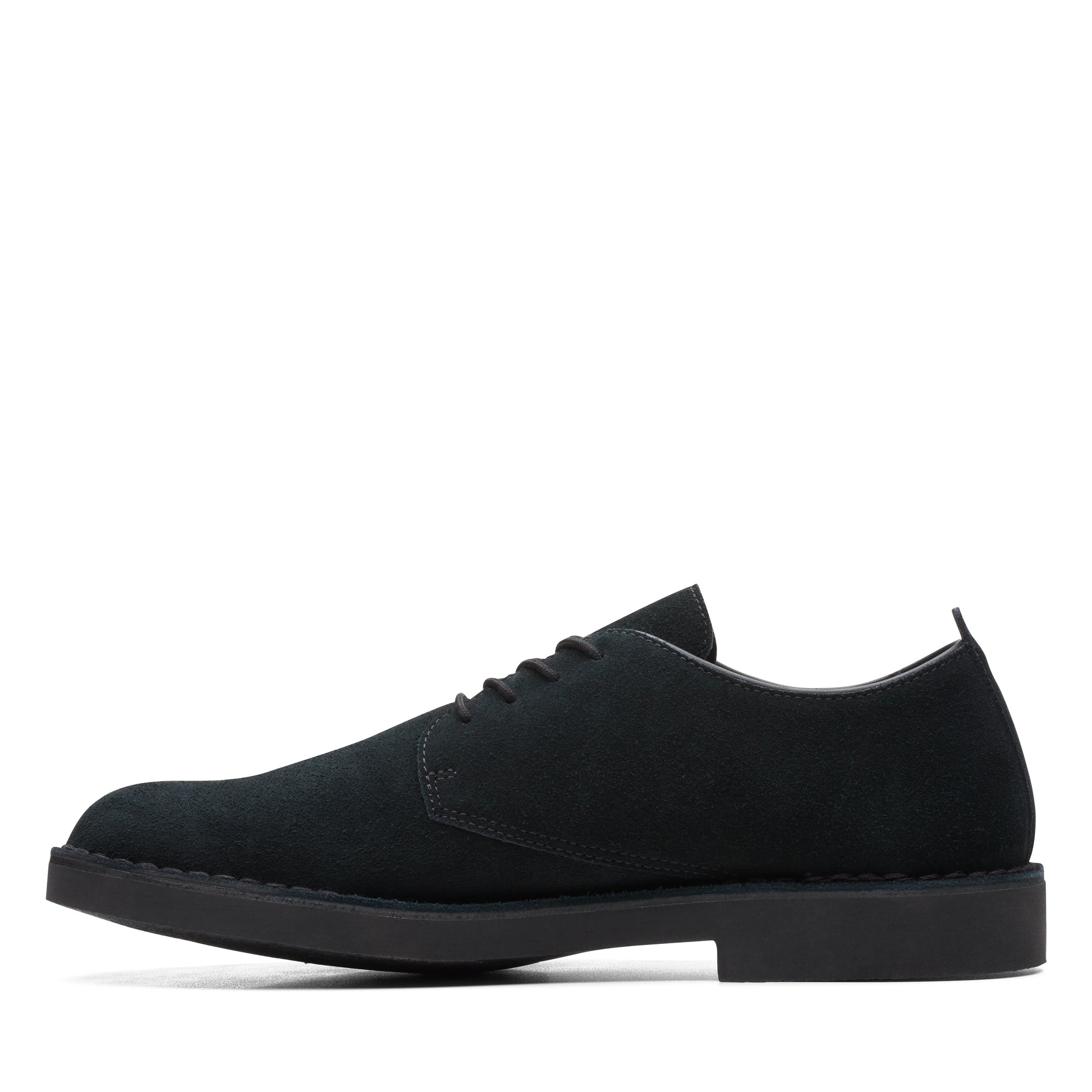 Zapatos Derby De La Marca Clarks  Para Hombre Modelo Desert Lon Evo Black Suede En Color Negro