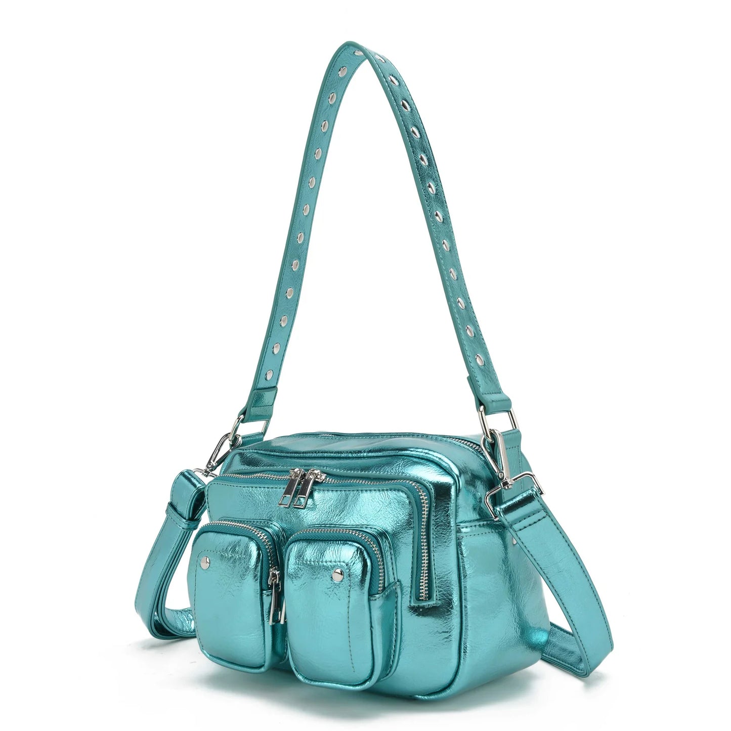 NUNOO | BORSA DA DONNA | ELLIE RICICLATA COOL AZZURRO AZZURRO | BLU