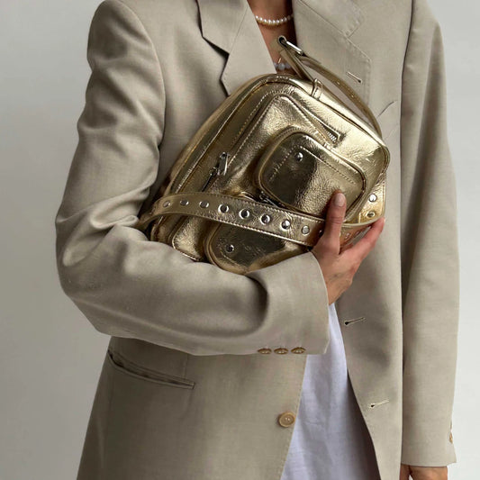 NUNOO | WOMEN'S BAG | ELLIE RECYCLED COOL LIGHT GOLD | GOLDEN