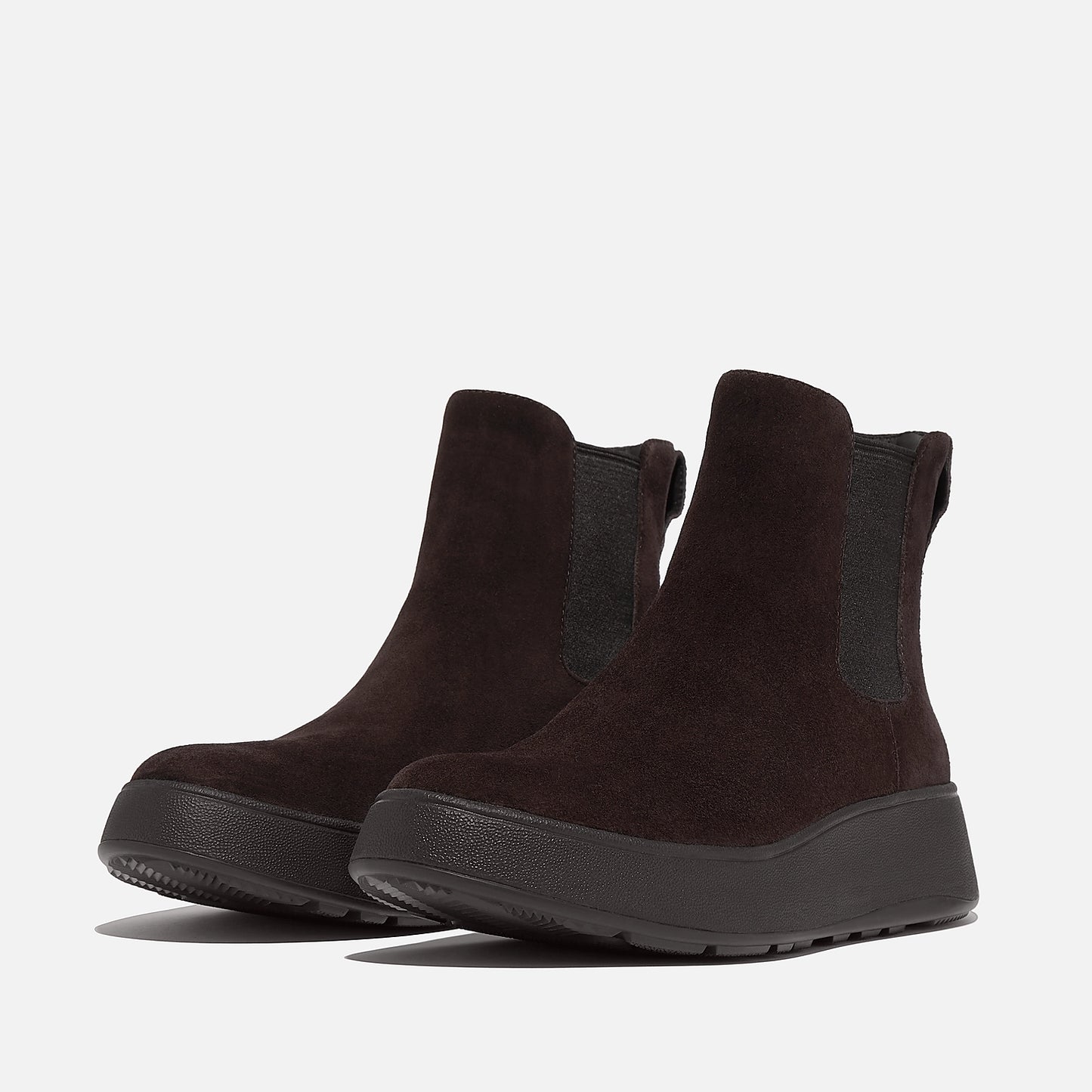 FITFLOP | BOTAS MUJER | W F MODE SUEDE FLATFORM CHELSEA BOOTS CHOCOLATE BROWN | MARRÓN