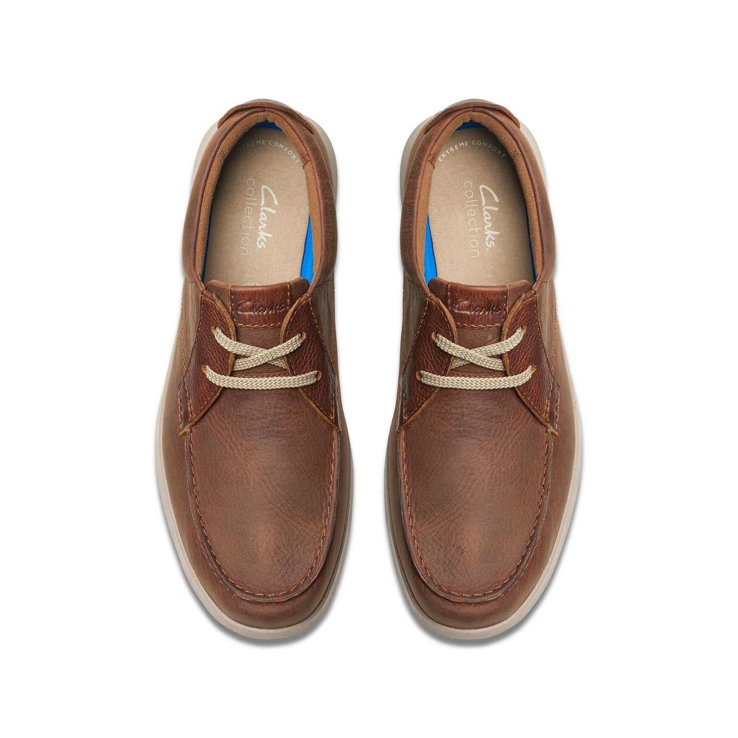 Zapatos Casual De La Marca Clarks Para Hombre Modelo Flexway Lace Dark Tan Leather En Color Marrón