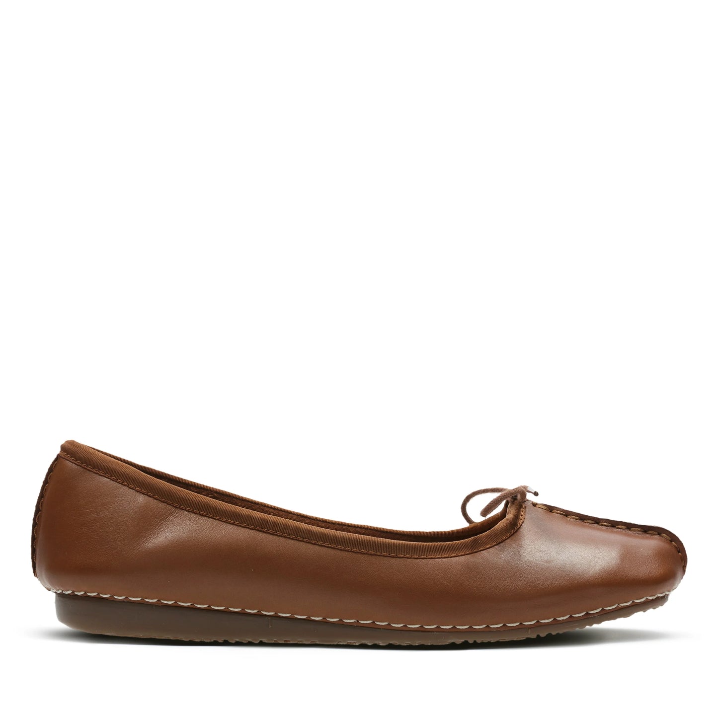 Zapatos Casual De La Marca Clarks Para Mujer Modelo Freckle Ice Dark Tan Lea En Color Marrón