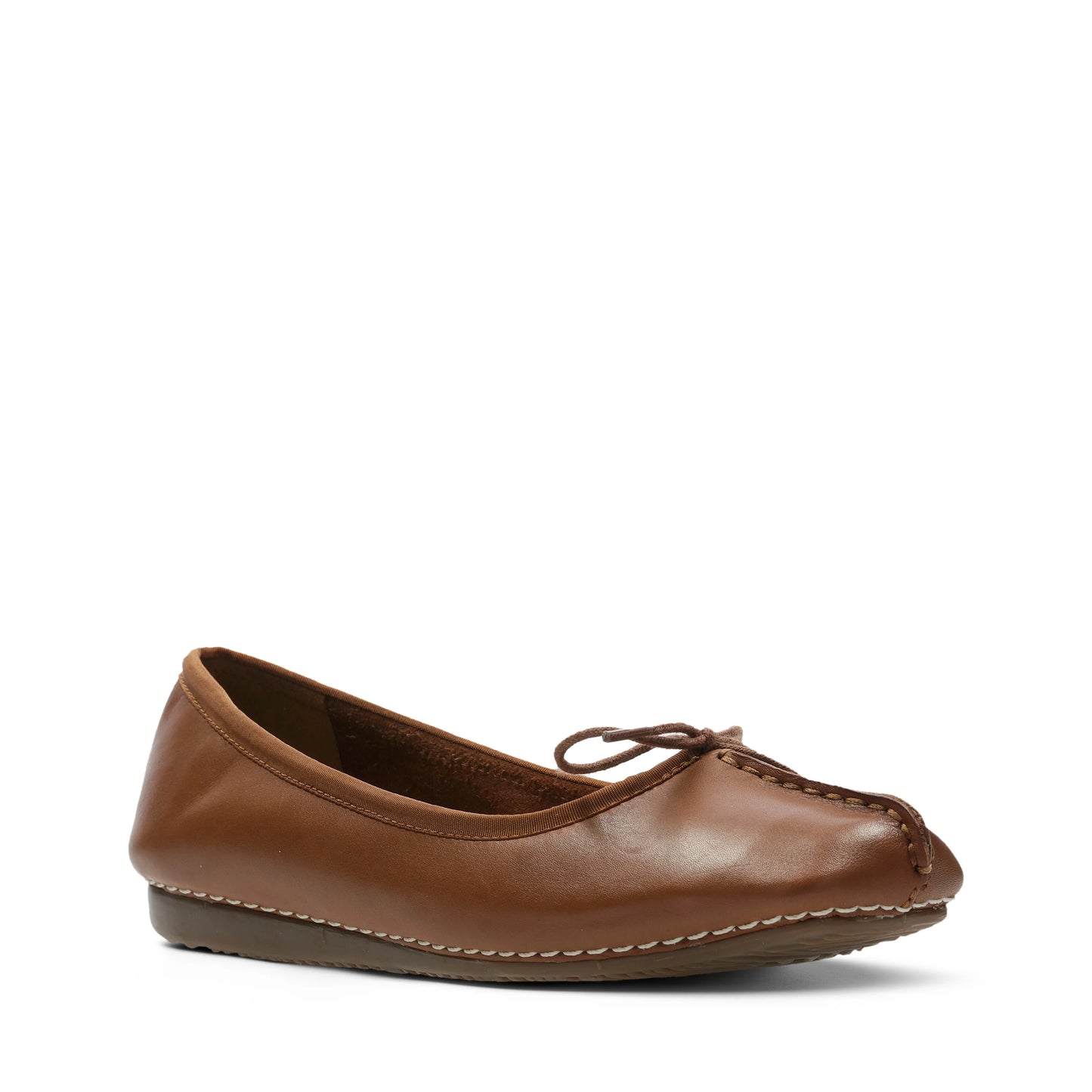 Zapatos Casual De La Marca Clarks Para Mujer Modelo Freckle Ice Dark Tan Lea En Color Marrón