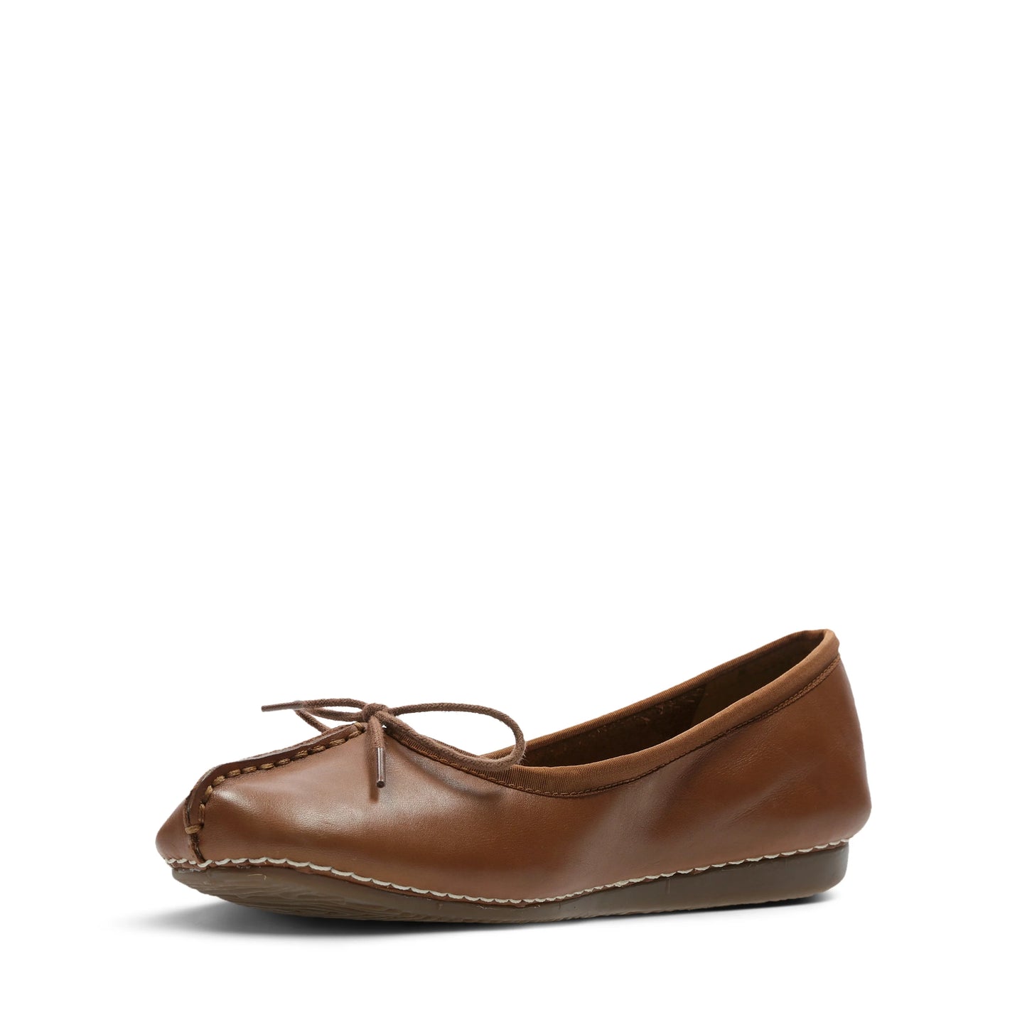 Zapatos Casual De La Marca Clarks Para Mujer Modelo Freckle Ice Dark Tan Lea En Color Marrón