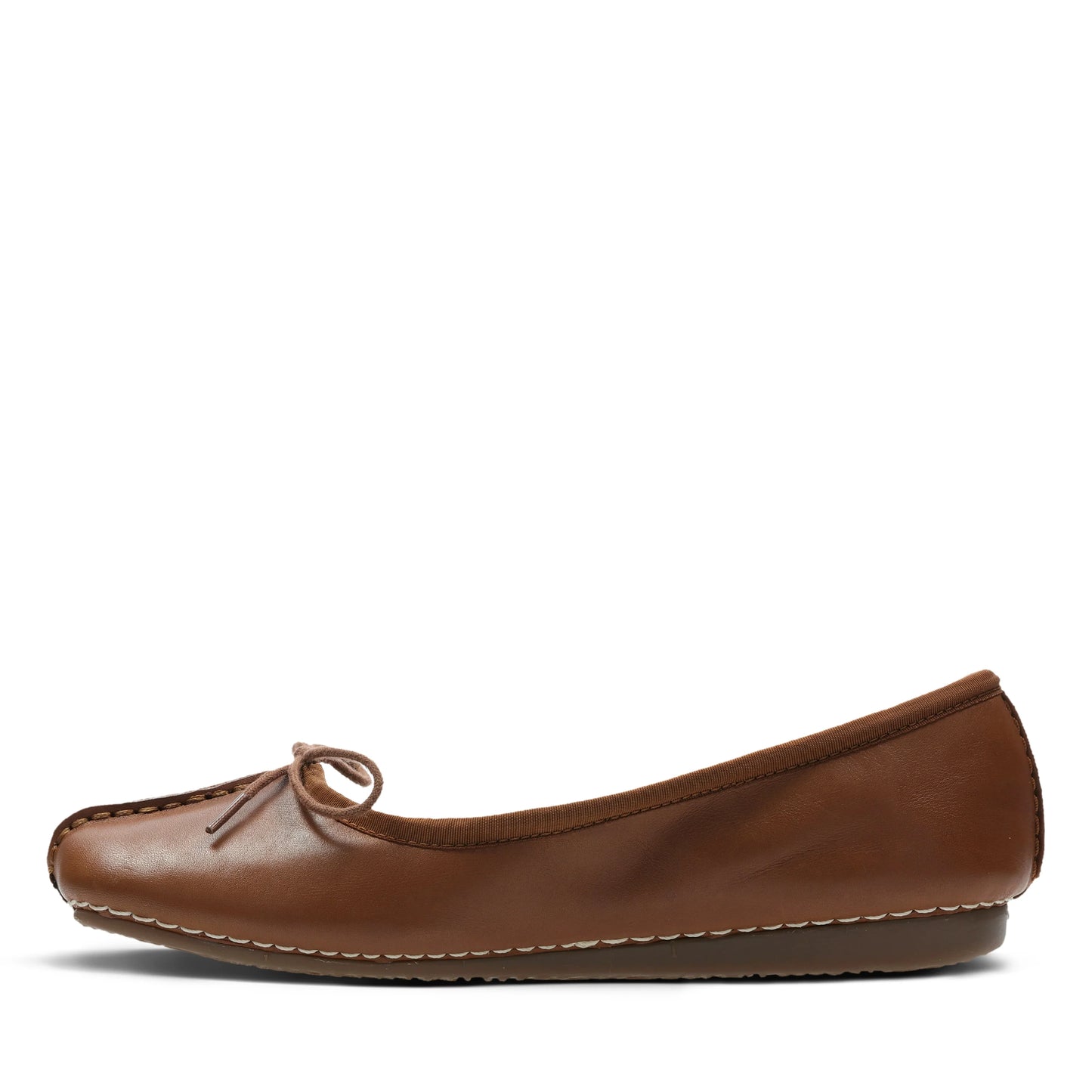 Zapatos Casual De La Marca Clarks Para Mujer Modelo Freckle Ice Dark Tan Lea En Color Marrón