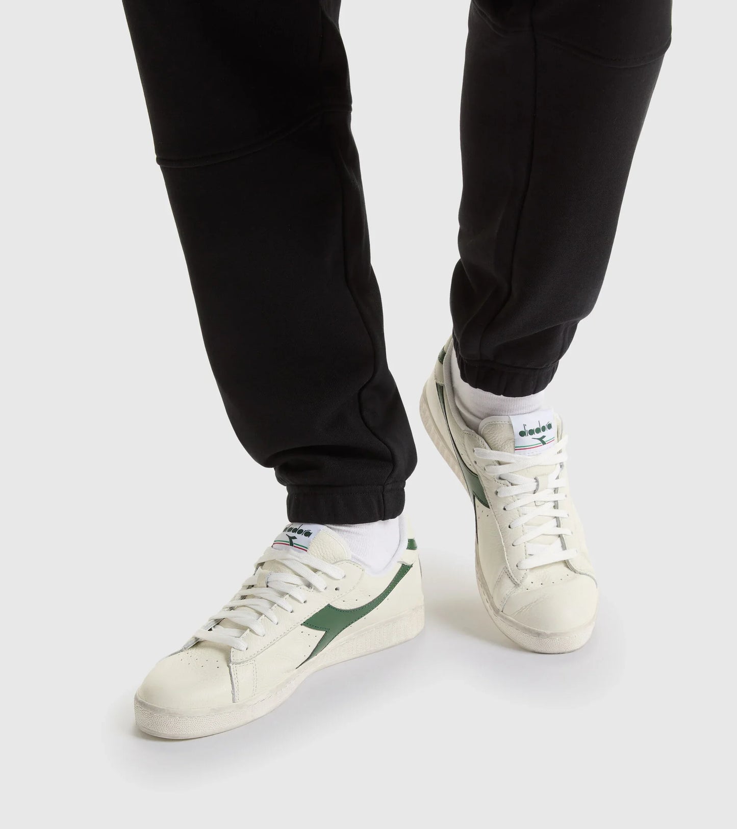 DIADORA | UNISEX-SNEAKERS | GAME L LOW WAXED WEISS & GRÜN | WEISS