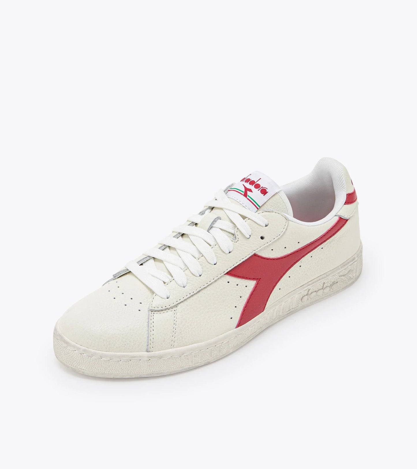 DIADORA | SNEAKERS UNISEX | GAME L LOW WAXED BIANCO E PEPERONE ROSSO | BIANCO