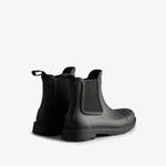 HUNTER | BOTAS MUJER | CHELSEA ESTILO COMANDO | NEGRO