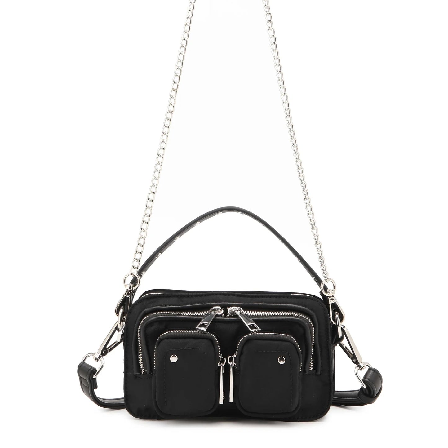NUNOO | BOLSO MUJER | HELENA RECYCLED NYLON BLACK | NEGRO