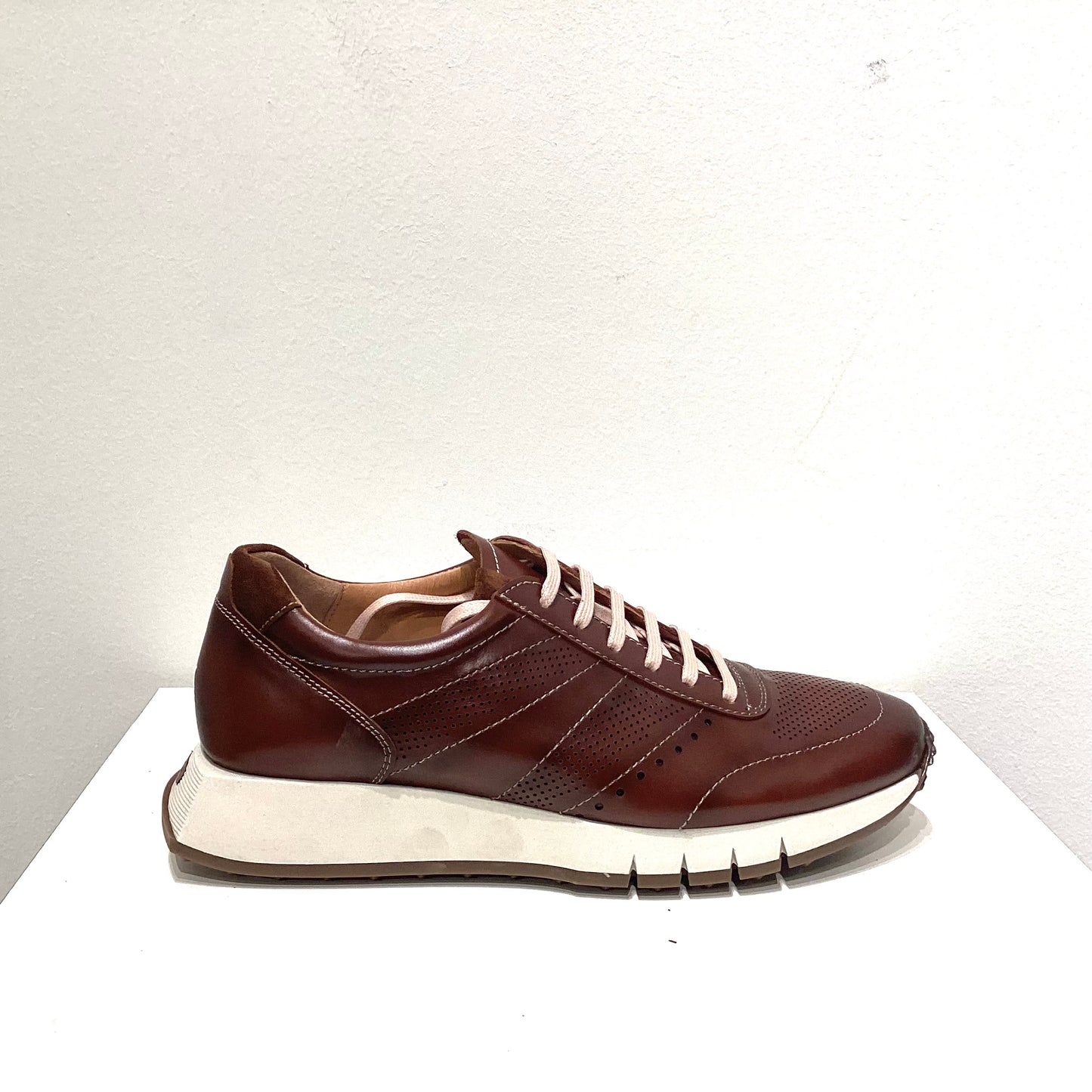 LUIS GONZALO 1966 | BASKETS HABILLÉES POUR HOMME | CUIR 7991H | MARRON