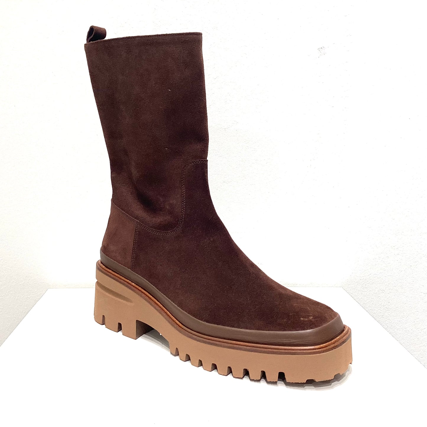 PONS QUINTANA | STIVALI DA DONNA | EVA EBANO TOFFEE VELOUR | MARRONE