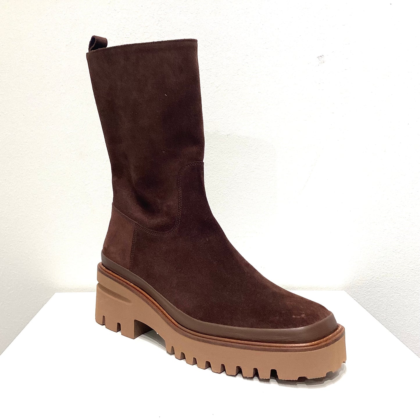 PONS QUINTANA | STIVALI DA DONNA | EVA EBANO TOFFEE VELOUR | MARRONE
