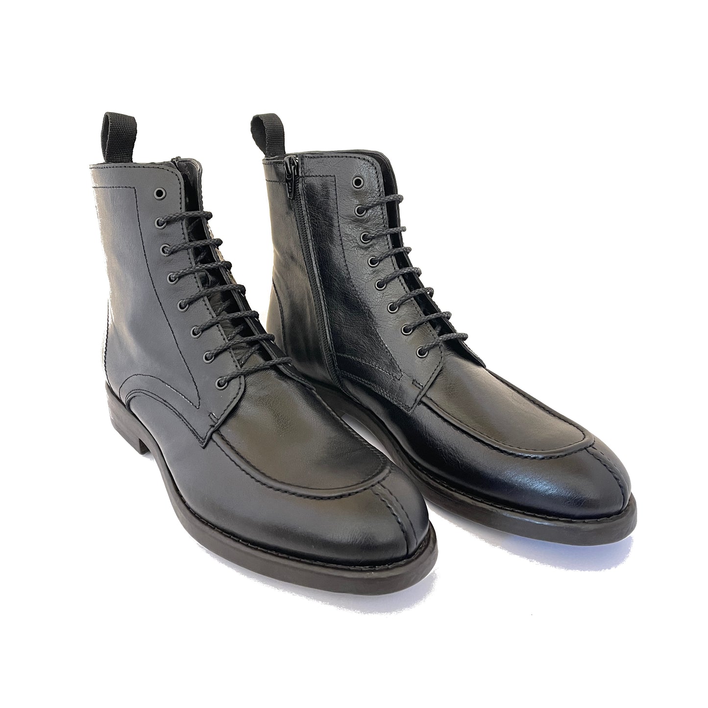LUIS GONZALO 1966 | HERRENSTIEFEL | C-127 LEDER-SCHNÜRSTIEFEL | BRAUN