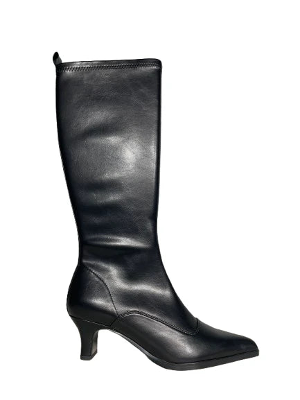 INES PALLISER | BOOTS | WOMEN'S | BLACK STRETCH NAPPA | BLACK