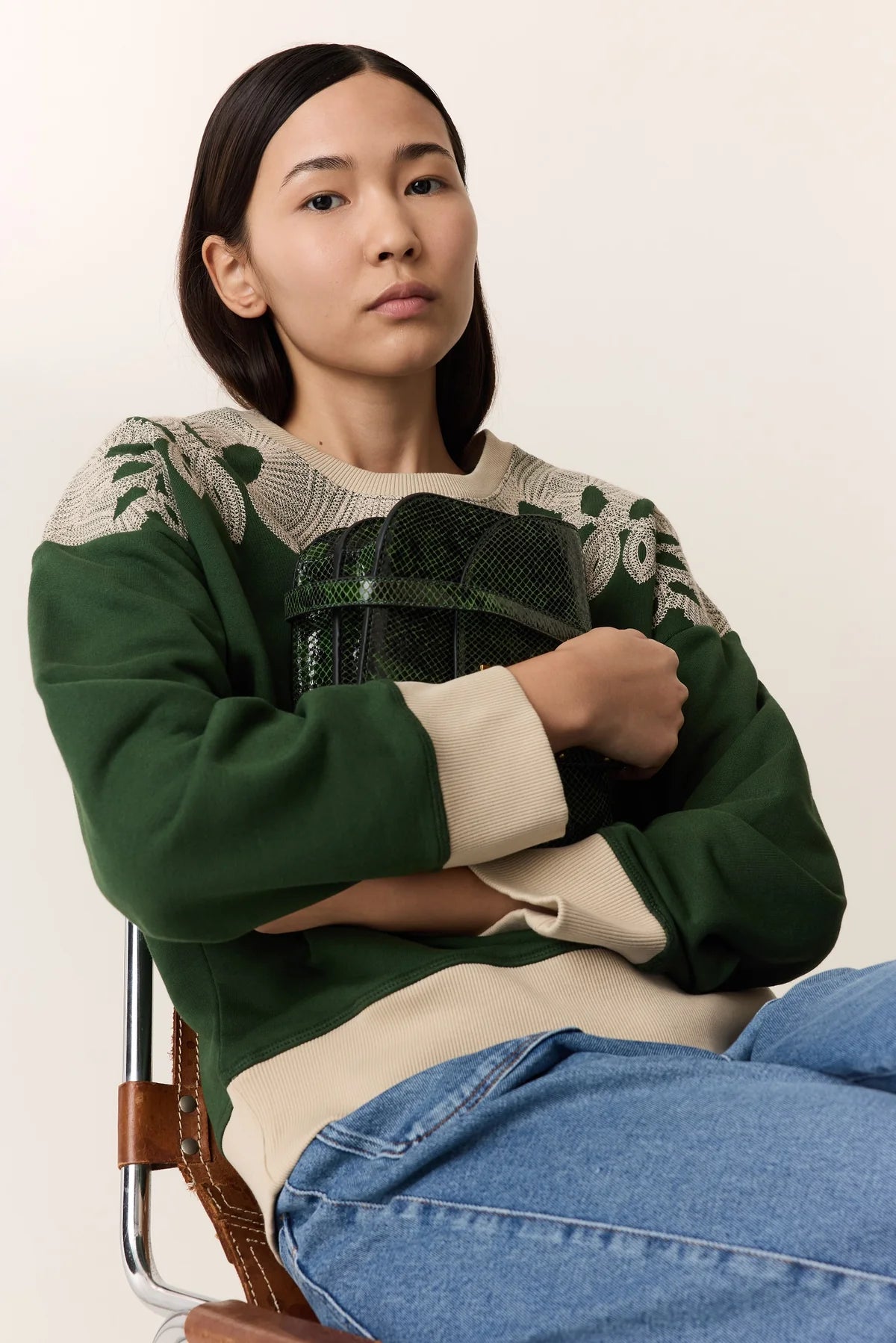 LEON & HARPER | SWEATSHIRTS | MUJER | SIENA LEAF GREEN | VERDE