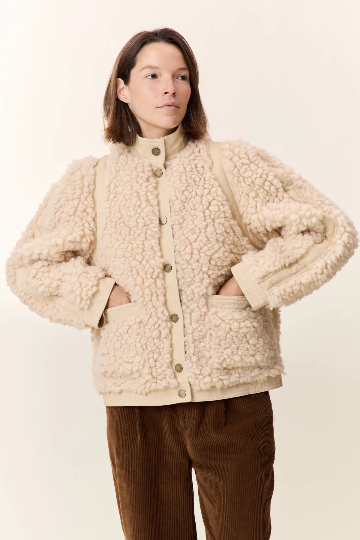 LEON & HARPER | CHAQUETA | MUJER | VYVIAN OFF WHITE | BLANQUECINO