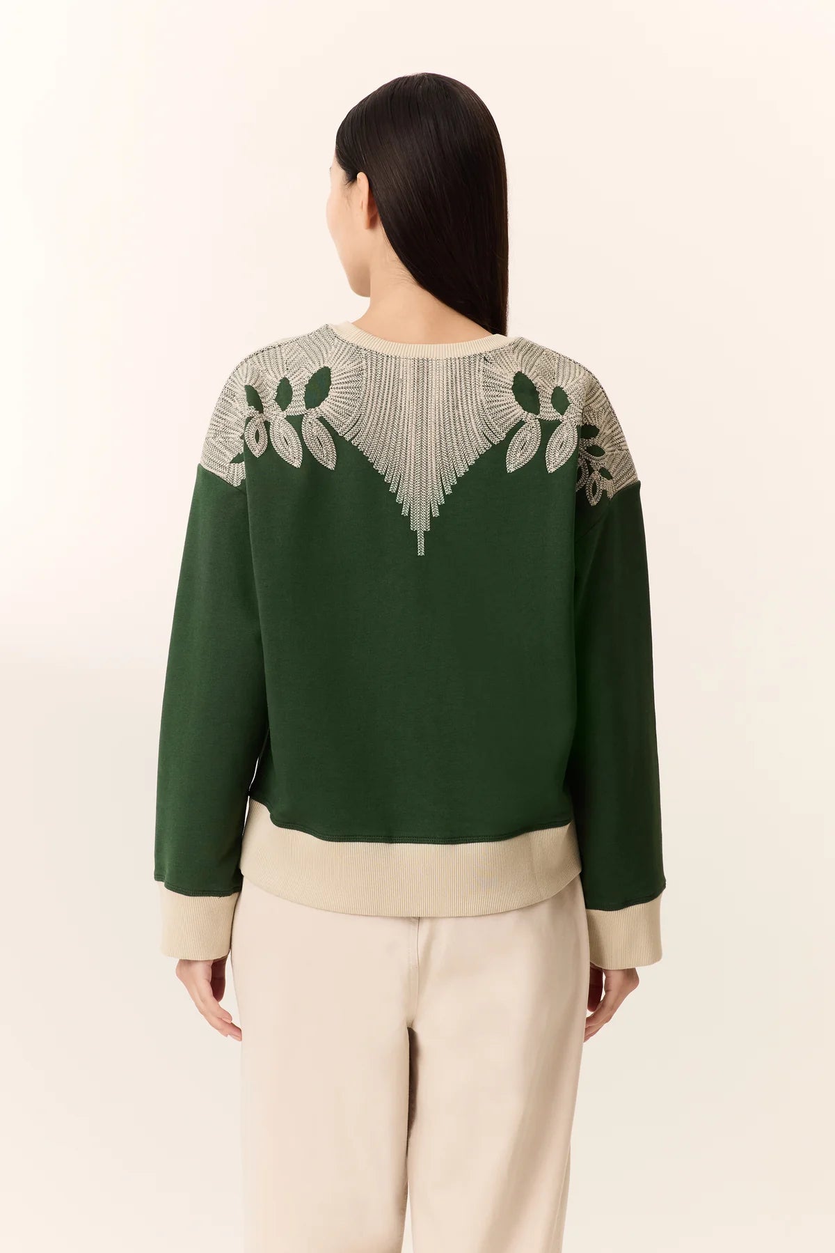 LEON & HARPER | SWEATSHIRTS | MUJER | SIENA LEAF GREEN | VERDE