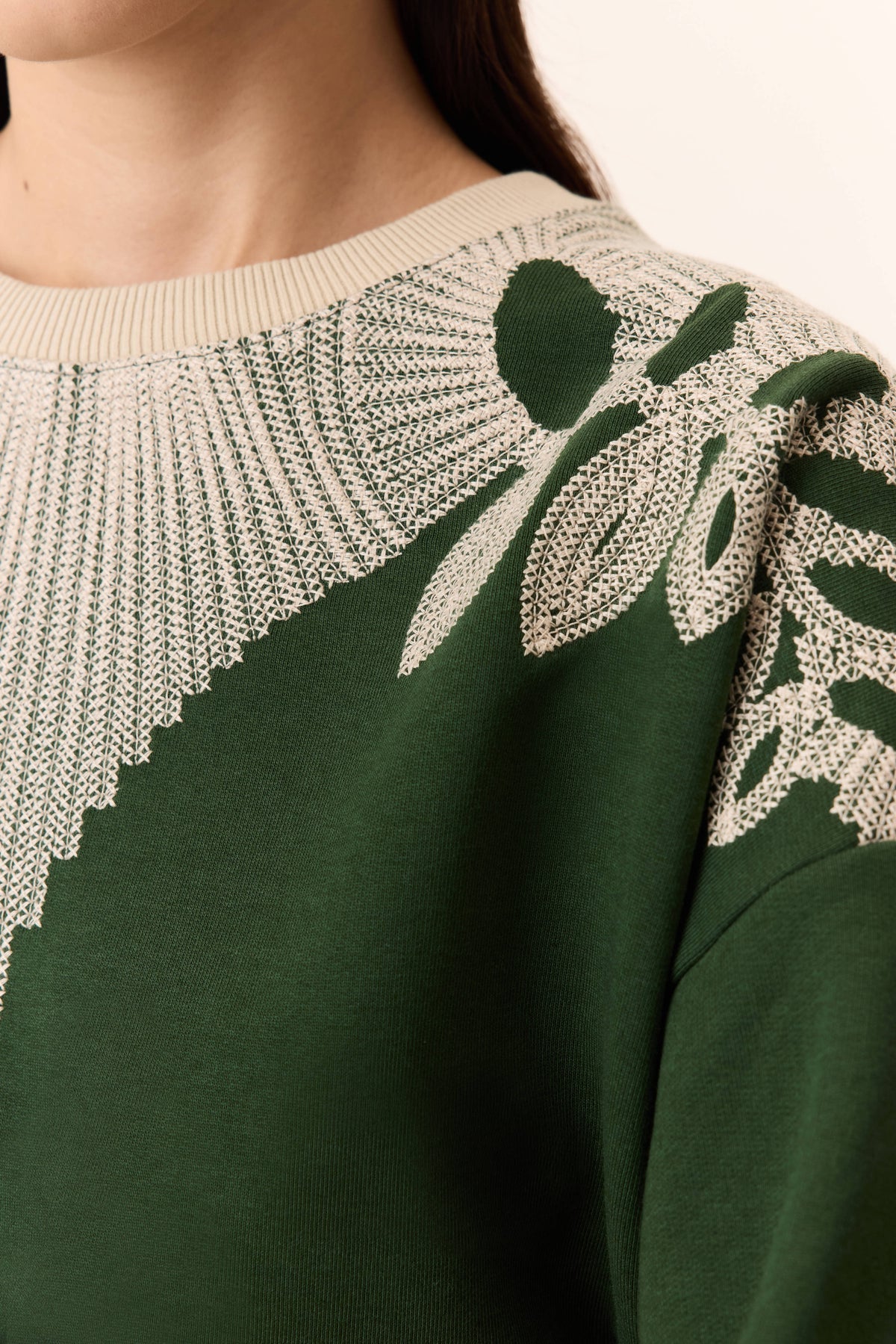 LEON & HARPER | SWEATSHIRTS | MUJER | SIENA LEAF GREEN | VERDE