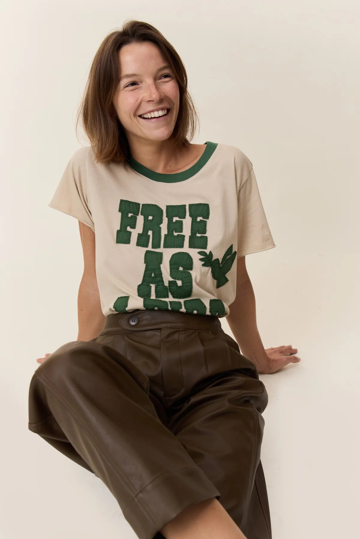 LEON & HARPER | CAMISETAS | MUJER | TORO BIRD CEMENT | VERDE