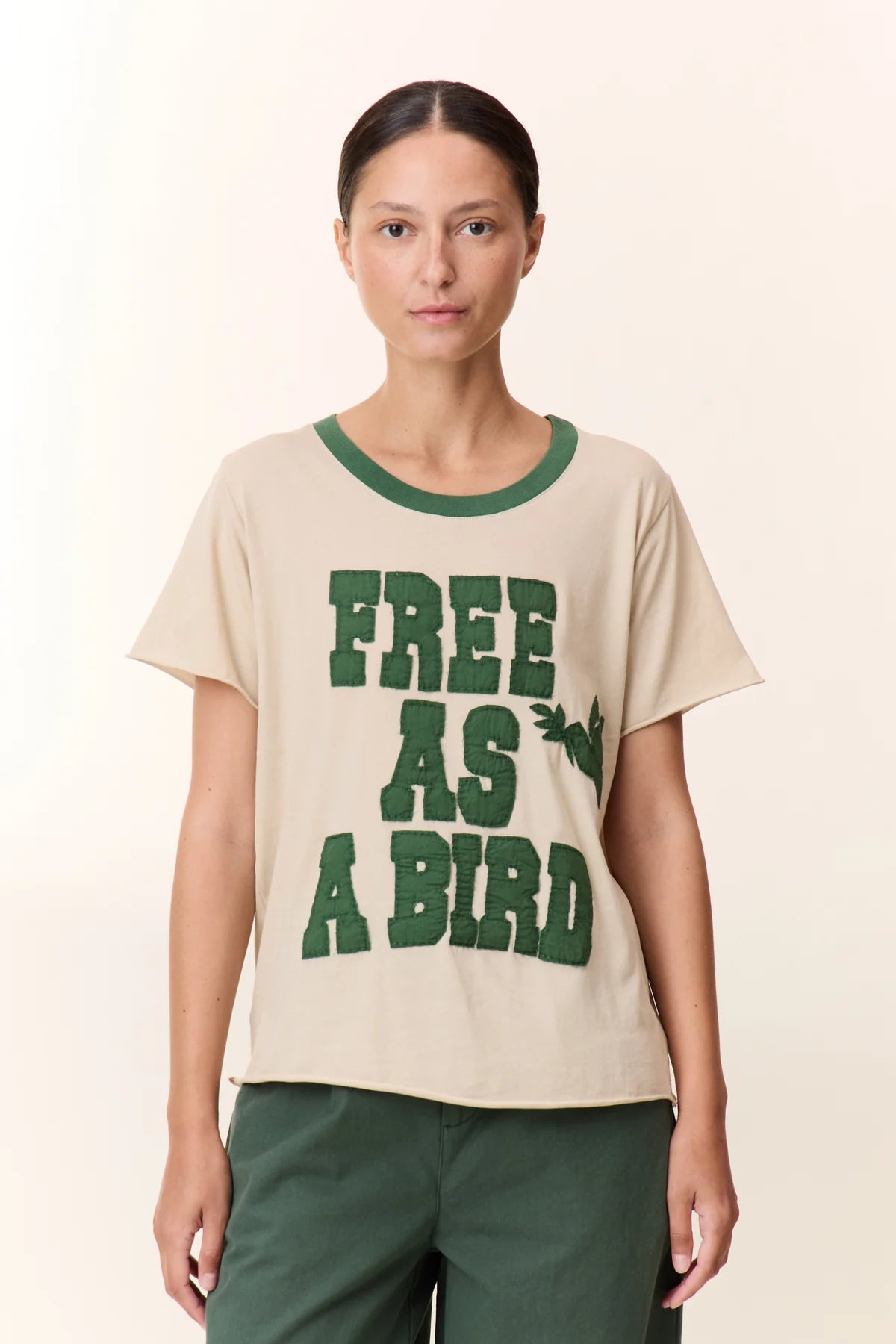 LEON & HARPER | CAMISETAS | MUJER | TORO BIRD CEMENT | VERDE