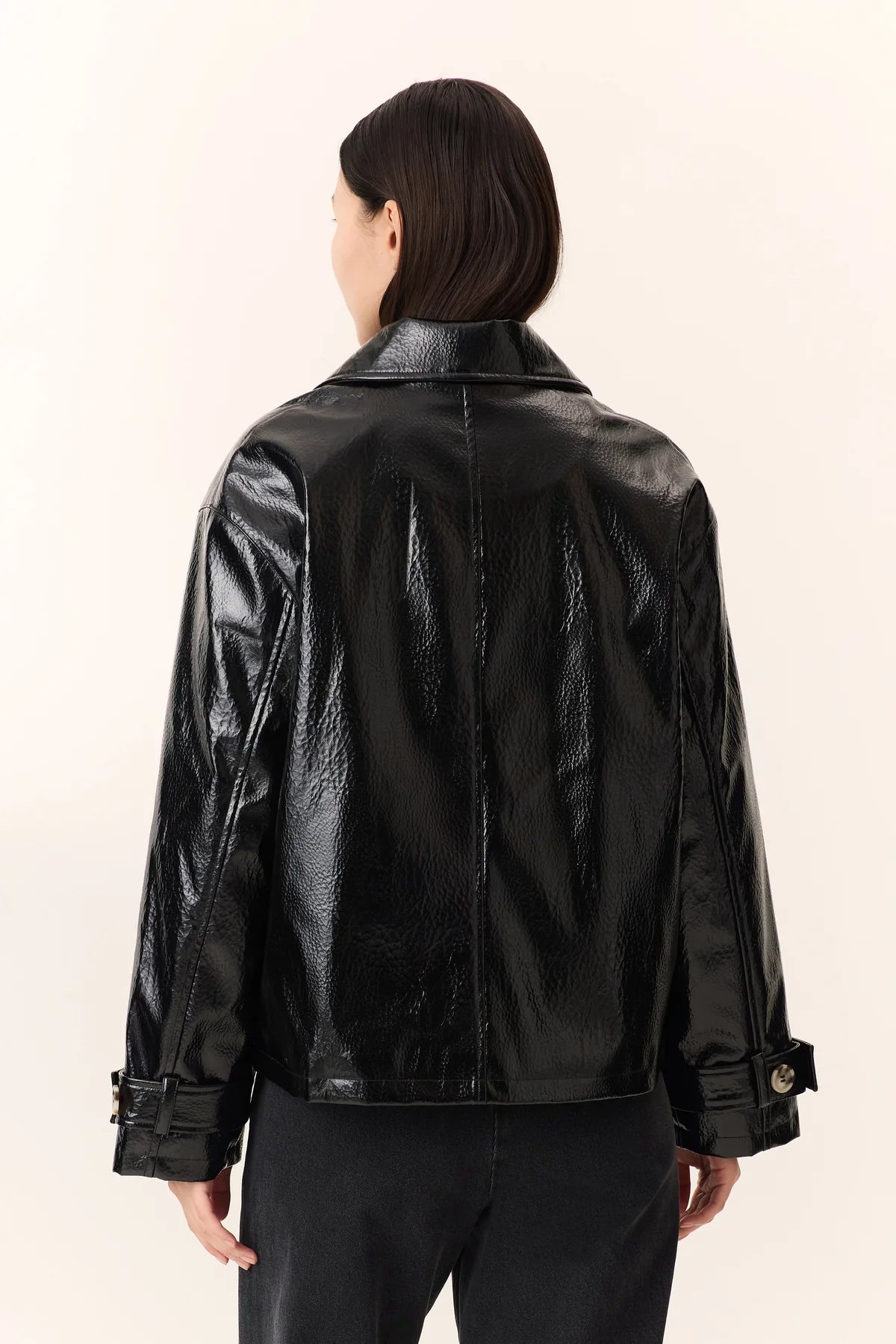 LEON & HARPER | CHAQUETAS | MUJER | VANNI PLN BLACK | NEGRO