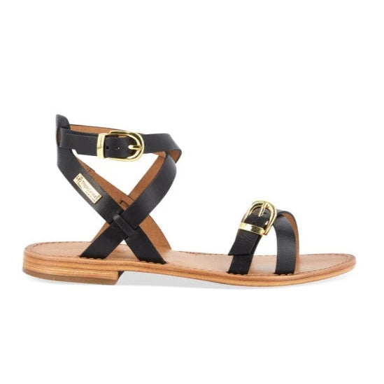 LES TROPEZIENNES | SANDALES FEMME | HEPANA NOIR | NOIR