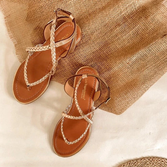 LES TROPEZIENNES | DAMES SANDALEN | HONG OR | GOUD