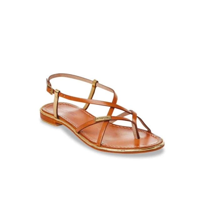 LES TROPEZIENNES | SANDALES FEMME | MONACO TAN/GOLD | MARRON