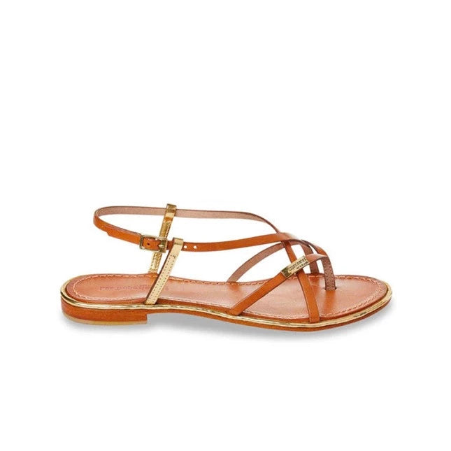 LES TROPEZIENNES | SANDALES FEMME | MONACO TAN/GOLD | MARRON
