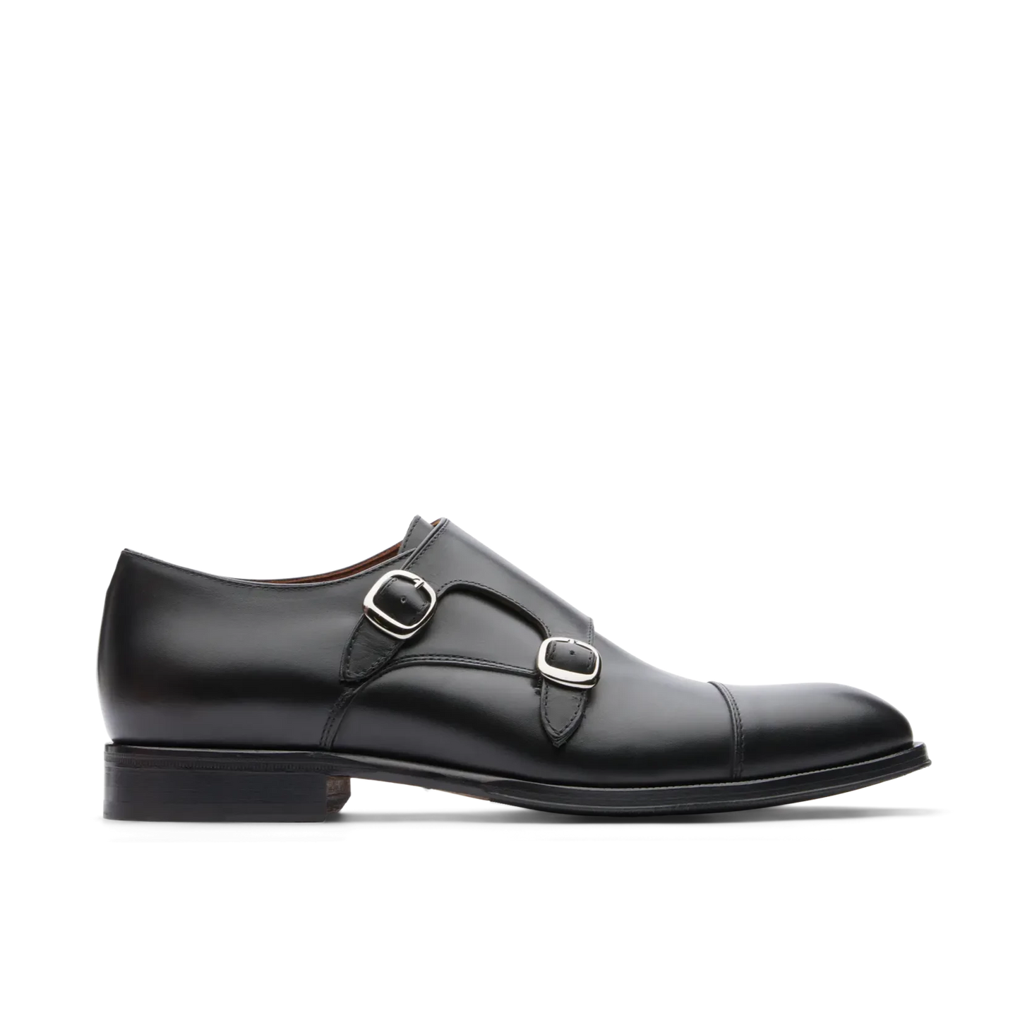 LOTTUSSE | CHAUSSURES HOMME À DOUBLE BOUCLE | LENOX EBONY BLACK SPAY NAT | NOIR
