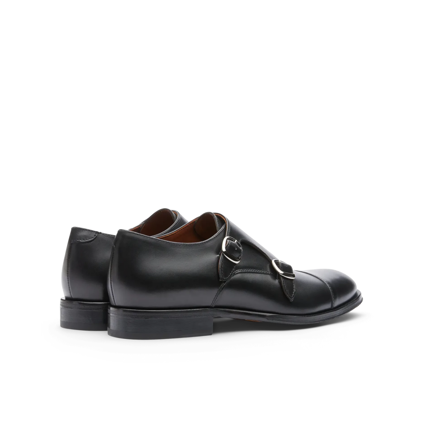 LOTTUSSE | CHAUSSURES HOMME À DOUBLE BOUCLE | LENOX EBONY BLACK SPAY NAT | NOIR