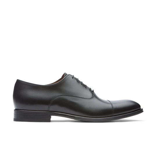 LOTTUSSE | MEN'S OXFORD SHOES | LENOX EBONY BLACK SPAY NAT | BLACK
