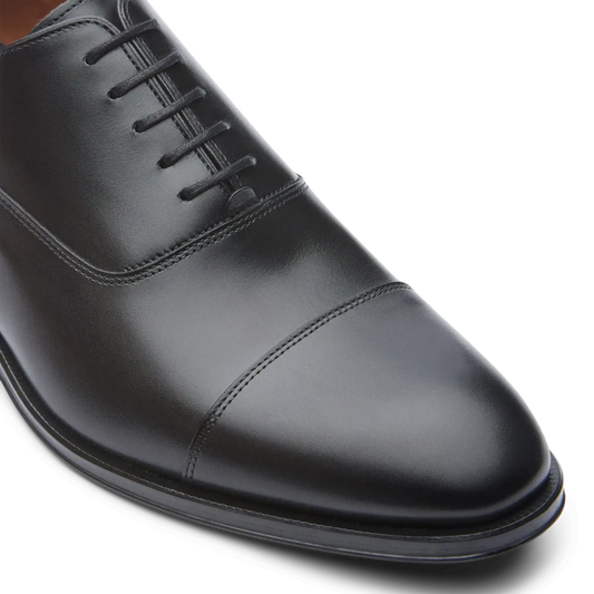 LOTTUSSE | MEN'S OXFORD SHOES | LENOX EBONY BLACK SPAY NAT | BLACK