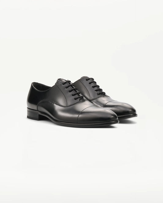 LOTTUSSE | ZAPATOS DE VESTIR | HOMBRE | OXFORD PUNTERA RECTA REGENT PIEL NEGRO | NEGRO